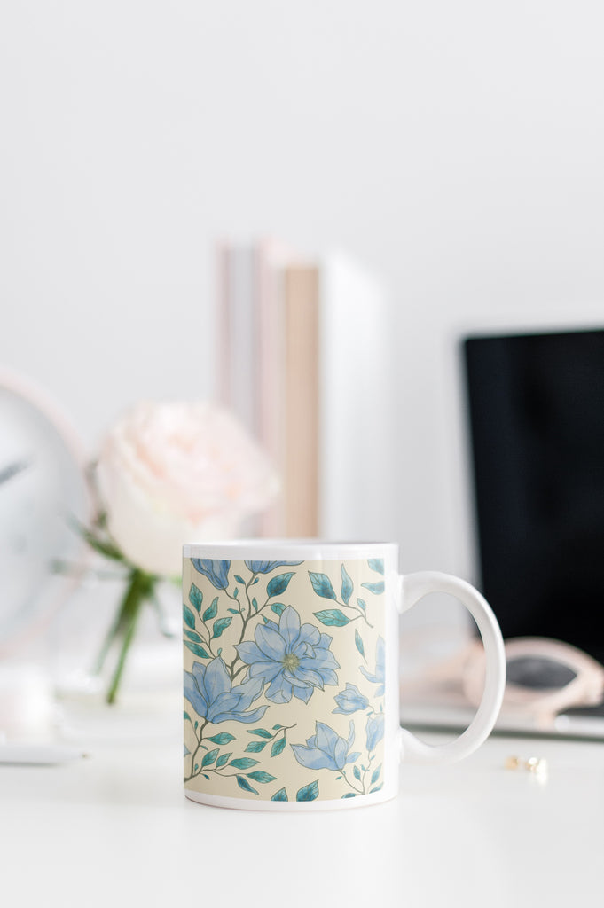 UTY Home Collection - Blue Botanika Coffee Mug